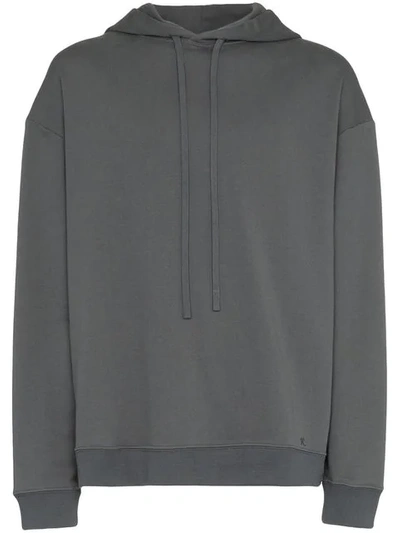 Shop Raf Simons Drugs Printed Hoodie In Grey