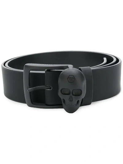 Shop Philipp Plein Skull Belt - Black