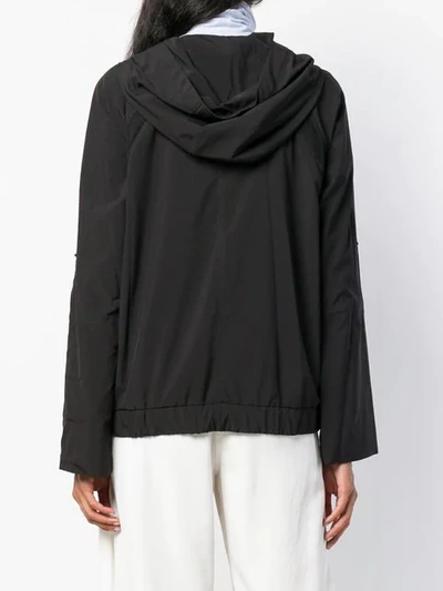 Shop Dkny Relaxed Fit Hoodie In Black