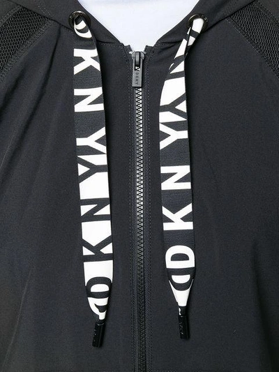 Shop Dkny Relaxed Fit Hoodie In Black