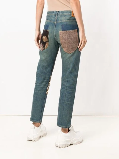 Shop Junya Watanabe Patchwork Jeans In Blue