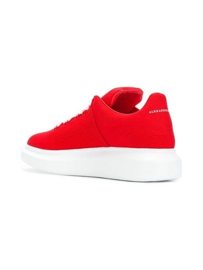 Alexander Mcqueen Men's Knitted Oversized Low-top Sneakers In Red | ModeSens