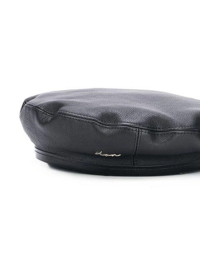 Shop Don Paris Military Beret In Black