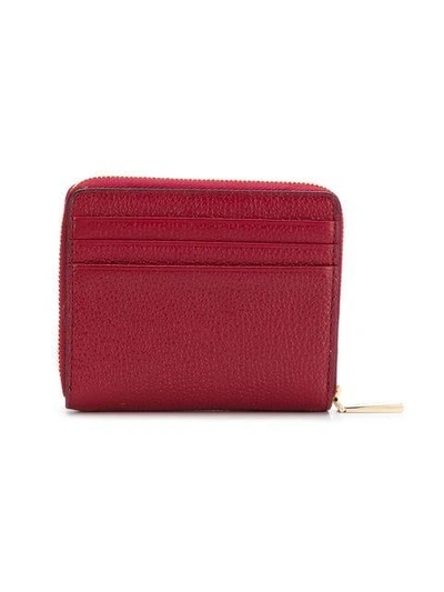 Shop Michael Michael Kors Small Zip Around Wallet - Red