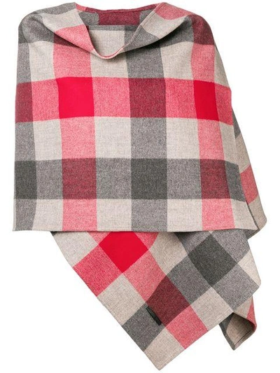 Shop Bottega Veneta Oversized Checked Scarf In Neutrals