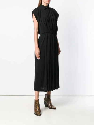 Shop Givenchy Stud Trim Midi Dress In Black