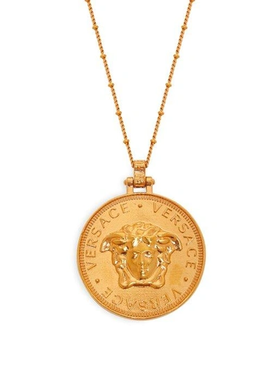 Versace - Medusa Coin Necklace - Womens - Gold | ModeSens