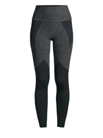Shop Beyond Yoga Space-dyed High-waist Leggings In Black Charcoal
