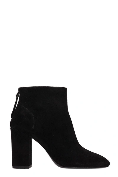 Shop Ash Joy Balck Suede Ankle Boots In Black