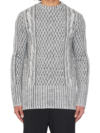 Shop Ih Nom Uh Nit 'cable Knit' Sweater In Grey