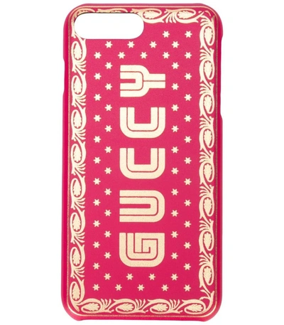 Shop Gucci Guccy Iphone X Case In Red