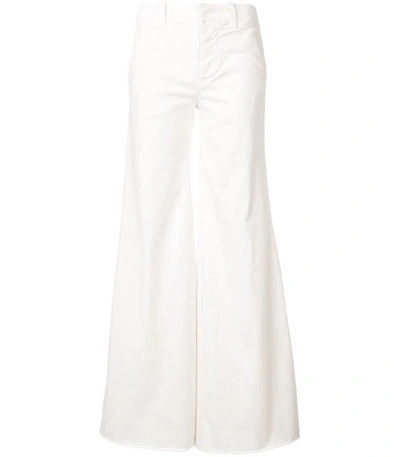 Shop Nili Lotan Wide Leg Trousers In White