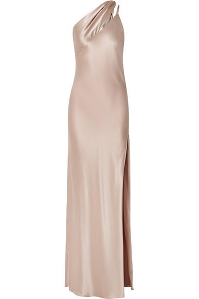 michelle mason one shoulder gown