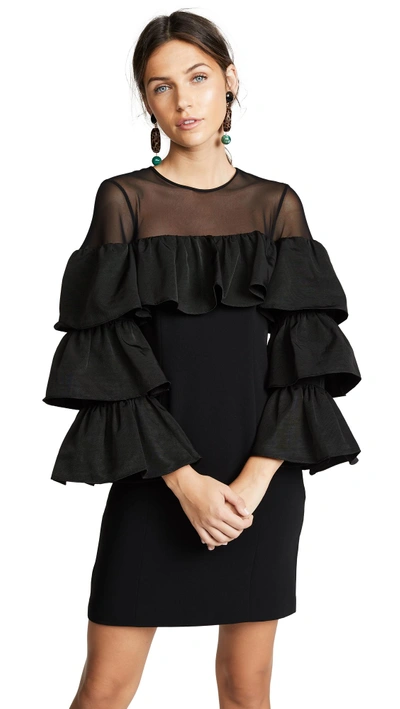 Shop Cinq À Sept Valentina Dress In Black