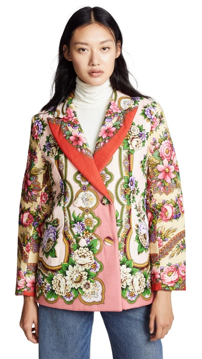 Shop Tata Naka Padded Classic Jacket In Floral