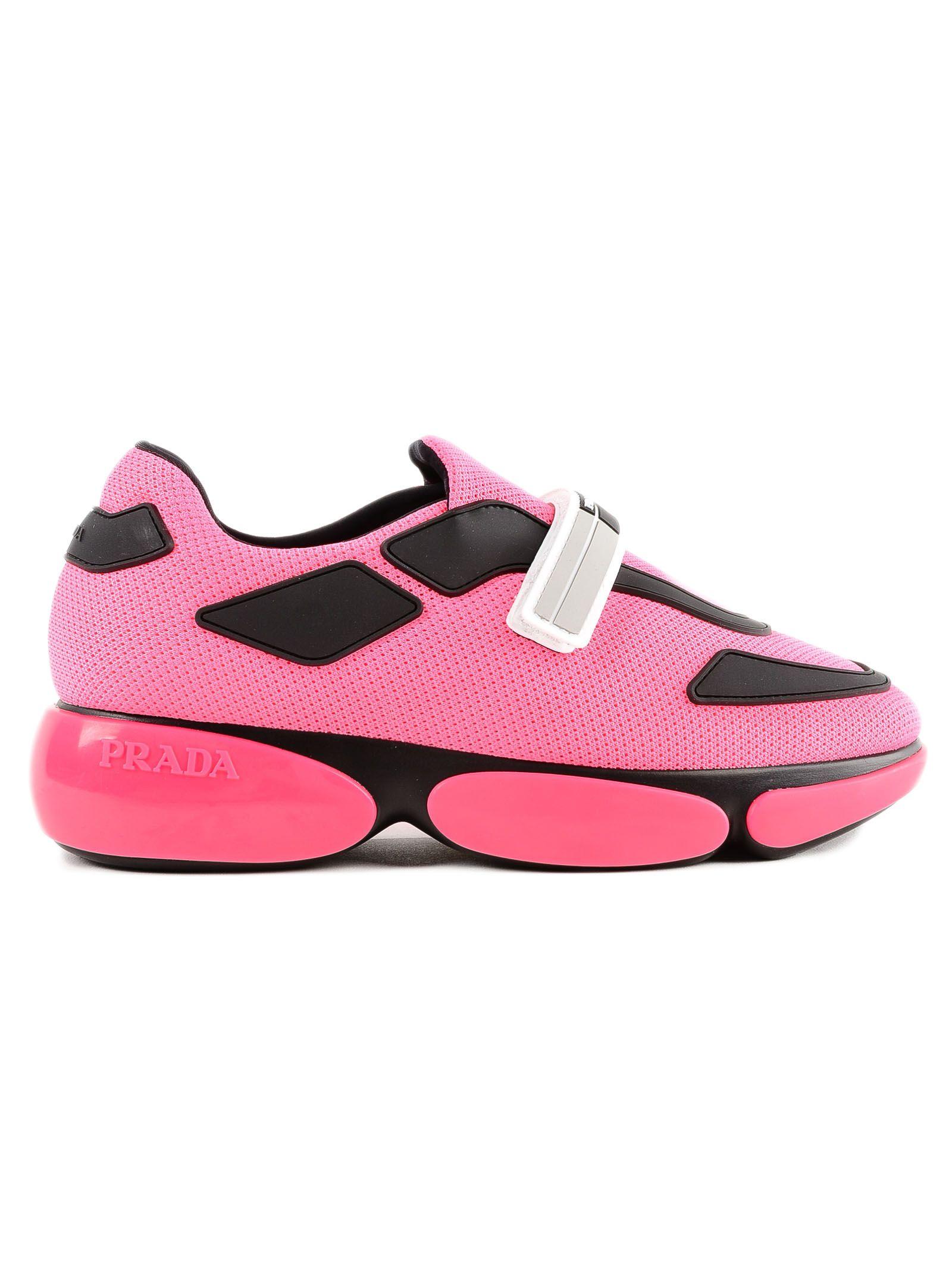 pink prada trainers