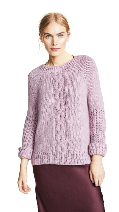 Shop M.patmos Seberg Cashmere Crew Sweater In Pink