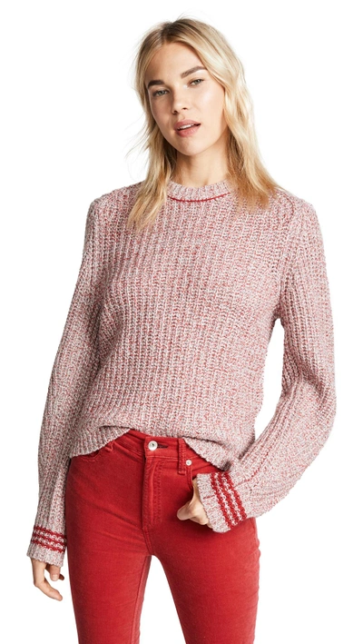Shop Rag & Bone Cheryl Sweater In Grey/red