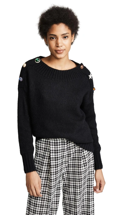 Shop Veronica Beard Chase Sweater In Black