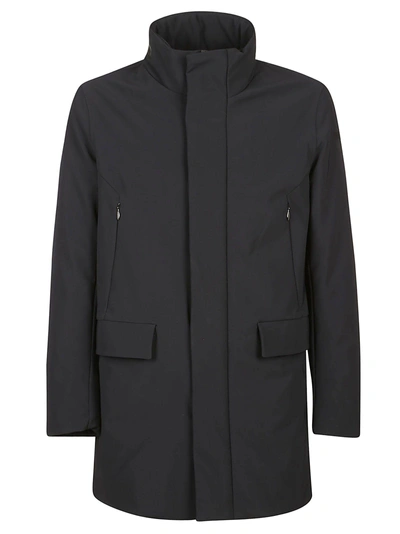 Shop Rrd - Roberto Ricci Design Rrd Zip Collar Raincoat In Blue