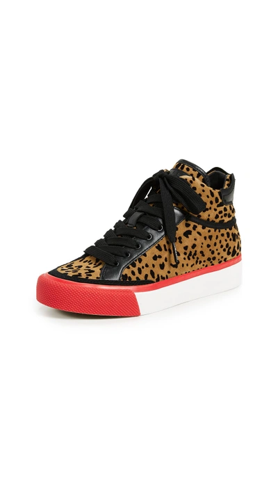 Shop Rag & Bone Rb Army High Sneakers In Tan Cheetah