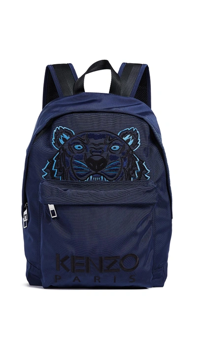 Shop Kenzo Backpack In Navy Blue
