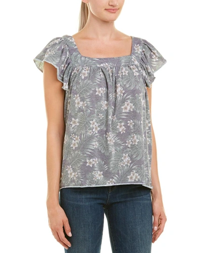Shop Chaser Flouncy Top In Green