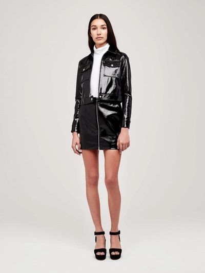 Shop L Agence Lex Cropped Jacket In Black