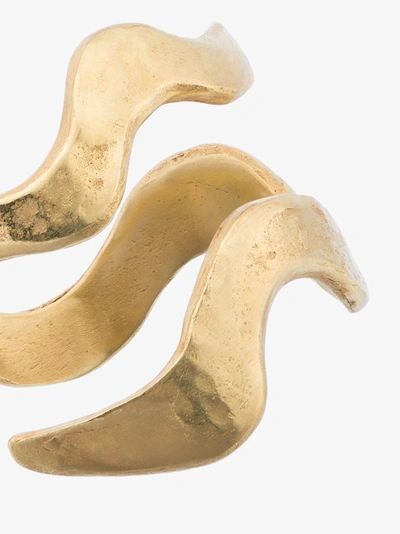 Shop Orit Elhanati Ladies Gold And Nude 18kt Yellow Medium Ring In Metallic