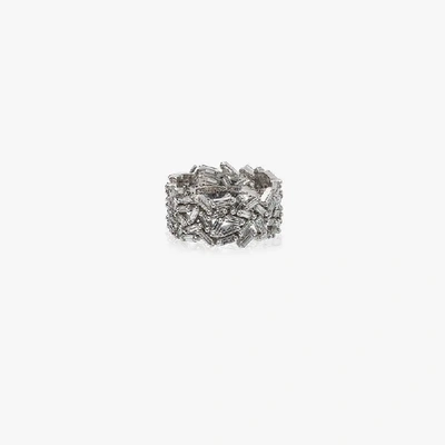 Shop Suzanne Kalan 18k White Gold And Diamond Medium Sparkler Eternity Band