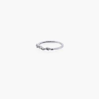 Shop Suzanne Kalan 18k White Gold And Diamond Baguette Thin Band