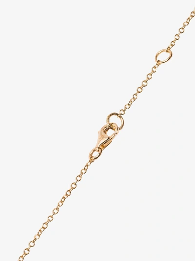 Shop Rosa De La Cruz Turquoise Star Charm Gold Necklace In Metallic