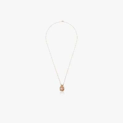 Shop Yvonne Léon 18k Gold Pineapple Necklace With Pearl In Metallic