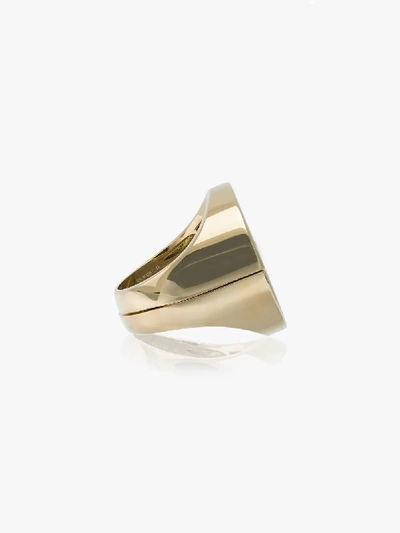 Shop Established 18kt Gold Two Piece Yin Yang Ring With Diamonds In Metallic