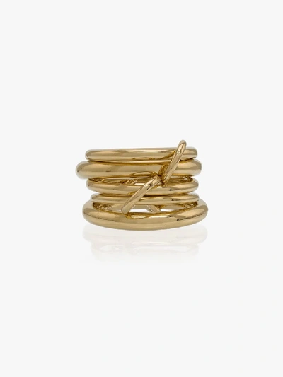 Shop Spinelli Kilcollin 18k Yellow Gold Vela Ring In Metallic