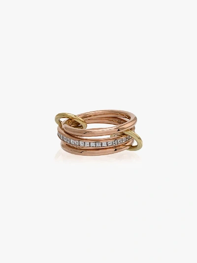 Shop Spinelli Kilcollin 18k Rose Gold Diamond Ring In Metallic