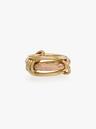 Shop Spinelli Kilcollin 18kt Yellow Gold Gemini Ring In Metallic