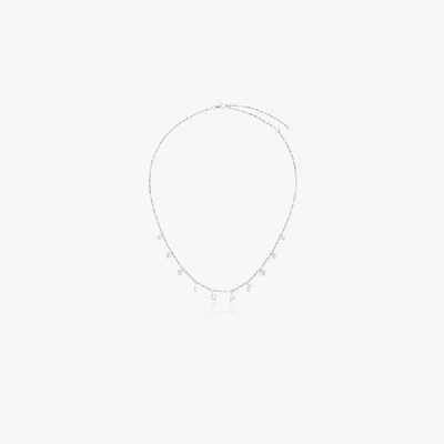 Shop Shay 18k White Gold Love Diamond Necklace In Metallic