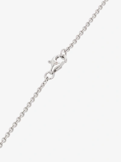 Shop Shay 18k White Gold Love Diamond Necklace In Metallic