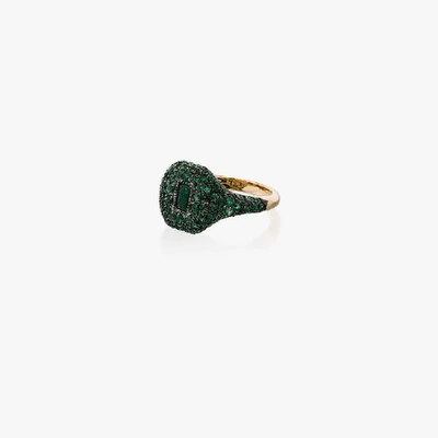 Shop Shay 18k Yellow Gold Emerald Ring In Metallic