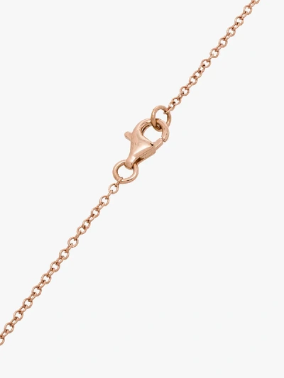 Shop Shay 18k Rose Gold Baguette Diamond Necklace In Metallic