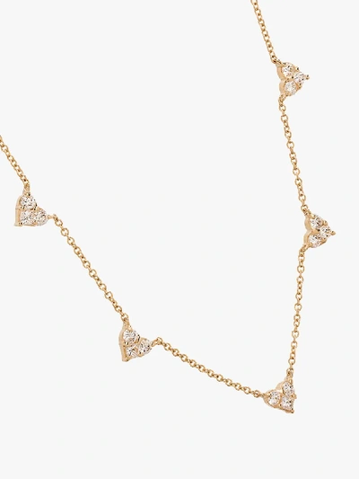 Shop Shay 18k Yellow Gold Mini Heart Diamond Necklace In Metallic