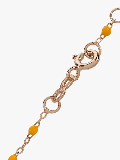Shop Gigi Clozeau 18k Rose Gold Star 17 Cm Beaded Diamond Bracelet In Yellow