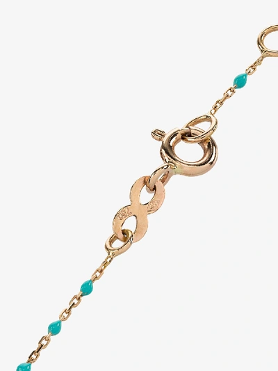 Shop Gigi Clozeau 18kt Rose Gold Turquoise Diamond Bracelet In Blue