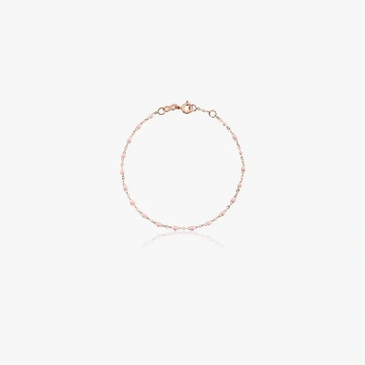 Shop Gigi Clozeau 18k Rose Gold 17 Cm Beaded Bracelet In Pink
