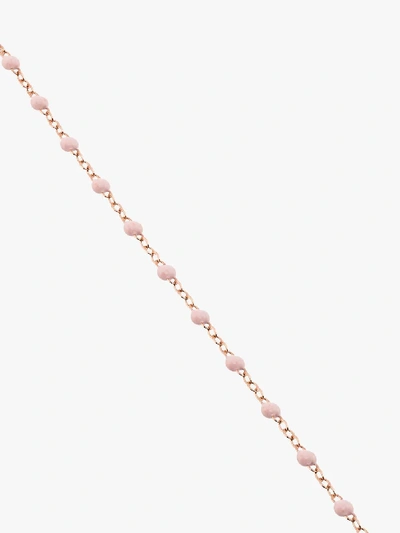 Gigi Clozeau 18kt Rose Gold Classic Gigi Baby Pink Beaded Bracelet In Pink