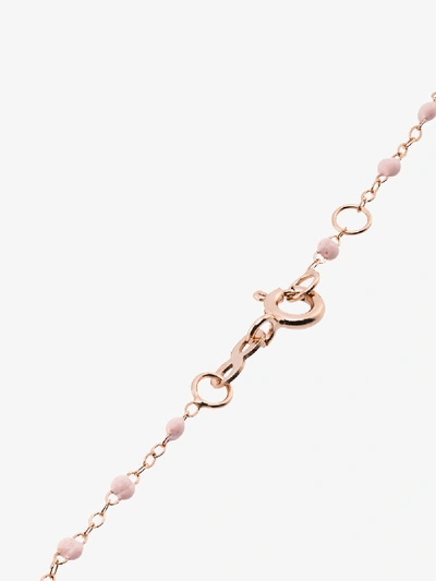 Shop Gigi Clozeau 18k Rose Gold 17 Cm Beaded Bracelet In Pink