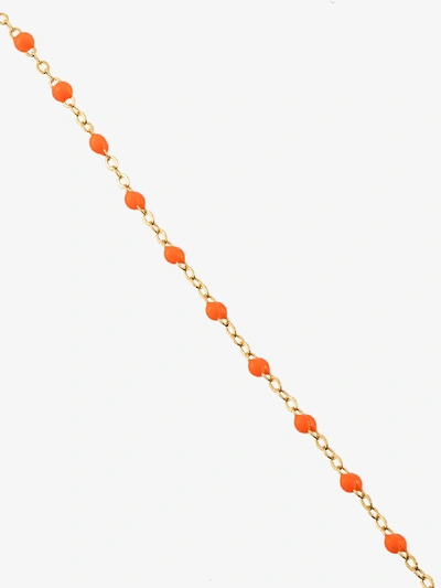 Gigi Clozeau 18k Yellow Gold Orange Beaded Necklace In Yellow
