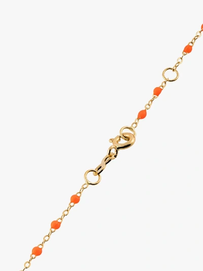 Gigi Clozeau 18k Yellow Gold Orange Beaded Necklace In Yellow