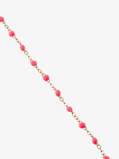 Shop Gigi Clozeau 18k Rose Gold 17 Cm Beaded Bracelet In Pink